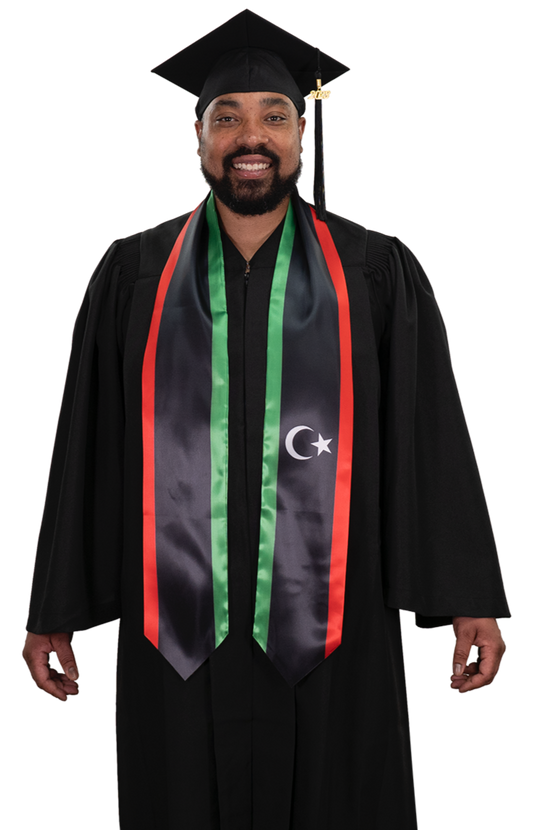 Libya Graduation Stole - Libya Flag Sash