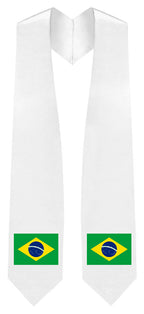 Brazil Embroidered Patch Stole - Brazilian Flag Patch Sash