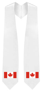 Canada Embroidered Patch Stole - Canadian Flag Patch Sash - Stoles.com