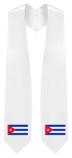 Cuba Embroidered Patch Stole - Cuban Flag Patch Sash - Stoles.com