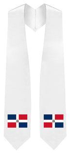 Dominican Republic Embroidered Patch Stole - Dominican Flag Patch Sash - Stoles.com