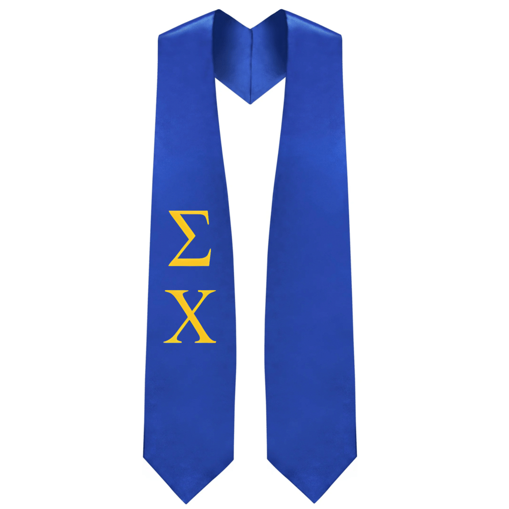 Sigma Chi Greek Lettered Stole