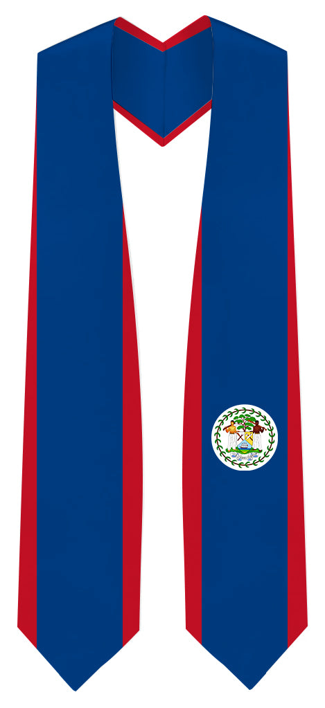 Belize Graduation Stole - Belize Flag Sash