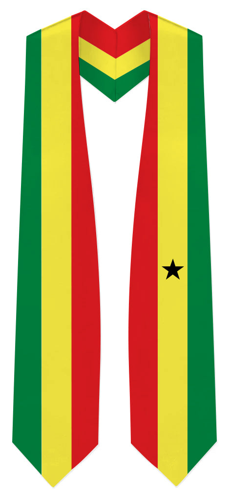 Ghana Graduation Stole - Ghana Flag Sash