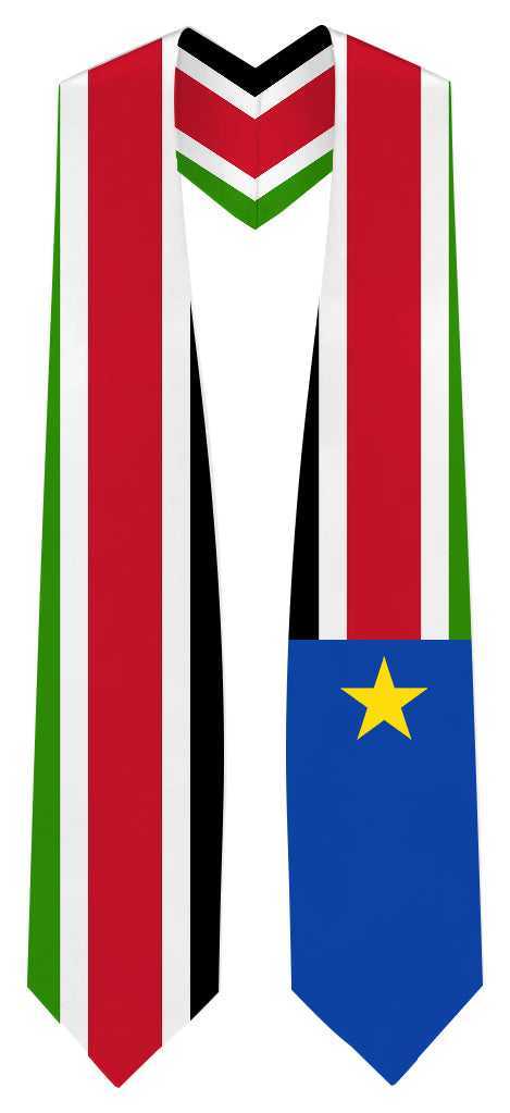 South Sudan Graduation Stole - South Sudan Flag Sash