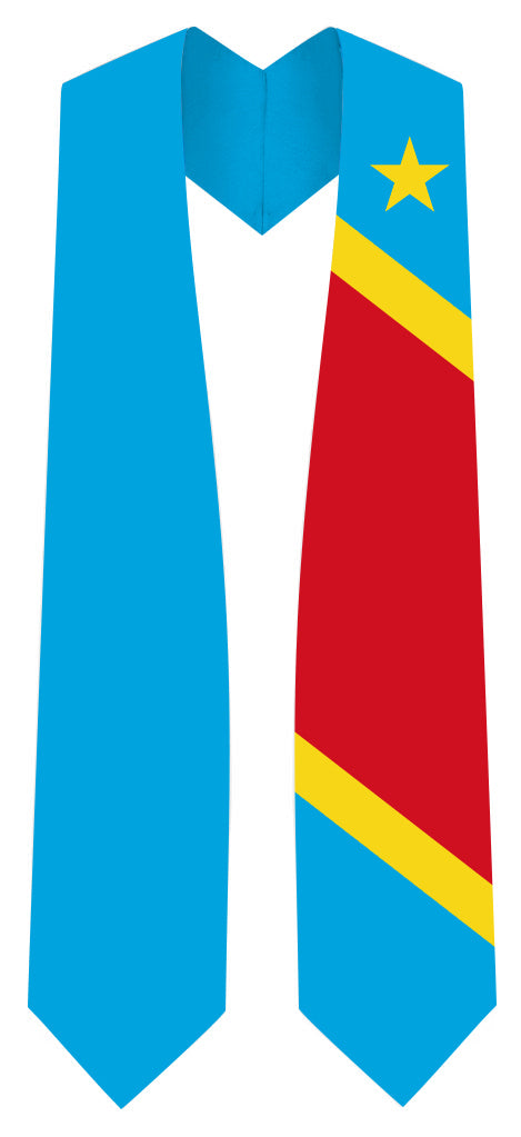 The Democratic Republic of Congo Graduation Flag Stole Sash