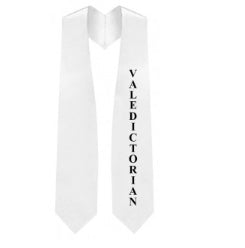 White Valedictorian Stole - Stoles.com