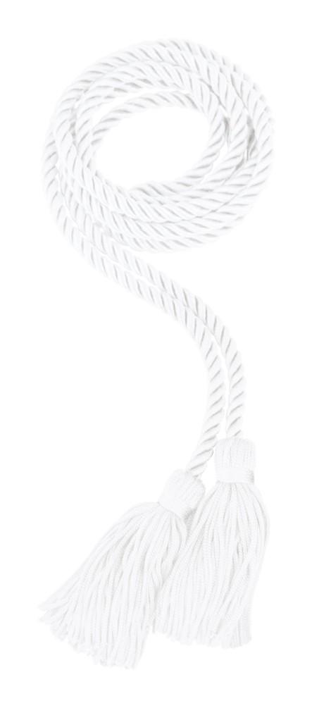 White Graduation Honor Cord - High School Honor Cords - Stoles.com