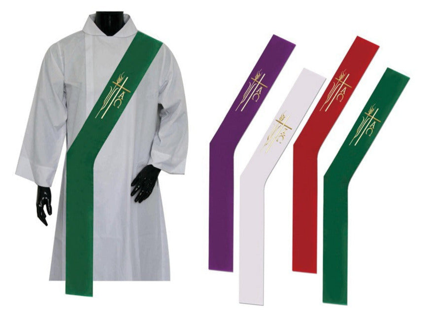 Green Deacon Stole - Stoles.com