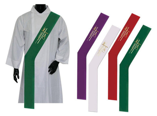 Green Deacon Stole - Stoles.com