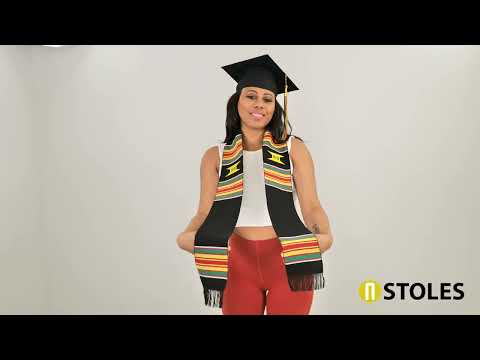 Ready to Customize Kente Cloth Graduation Stole
