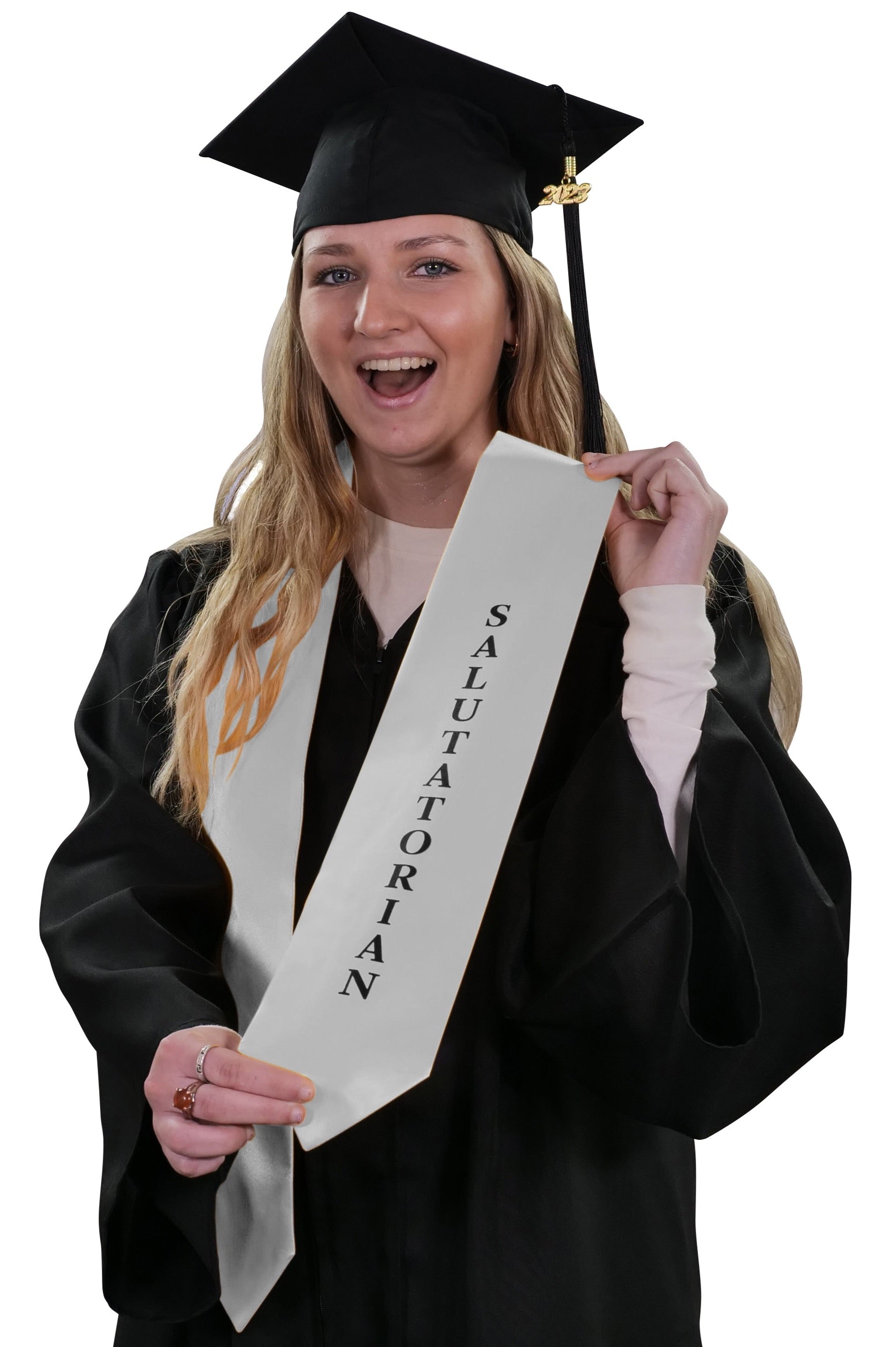 White Salutatorian Stole