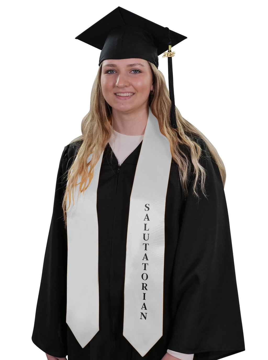 White Salutatorian Stole - Salutatorian Stoles Stoles.com White Salutatorian Stole - Salutatorian Stoles Stoles.com